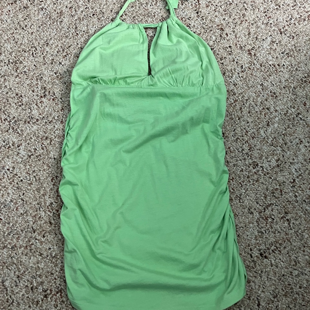 Victoria Secret light green halter top with built in bra